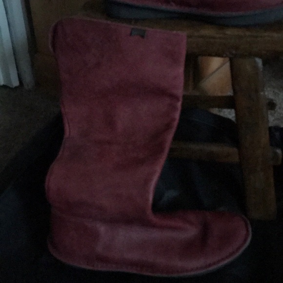 Beautiful Brick Red Camper Leather Boots - Picture 2 of 4